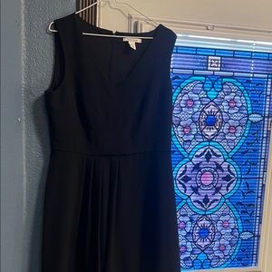 White House Black Market Classic Black Midi Dress